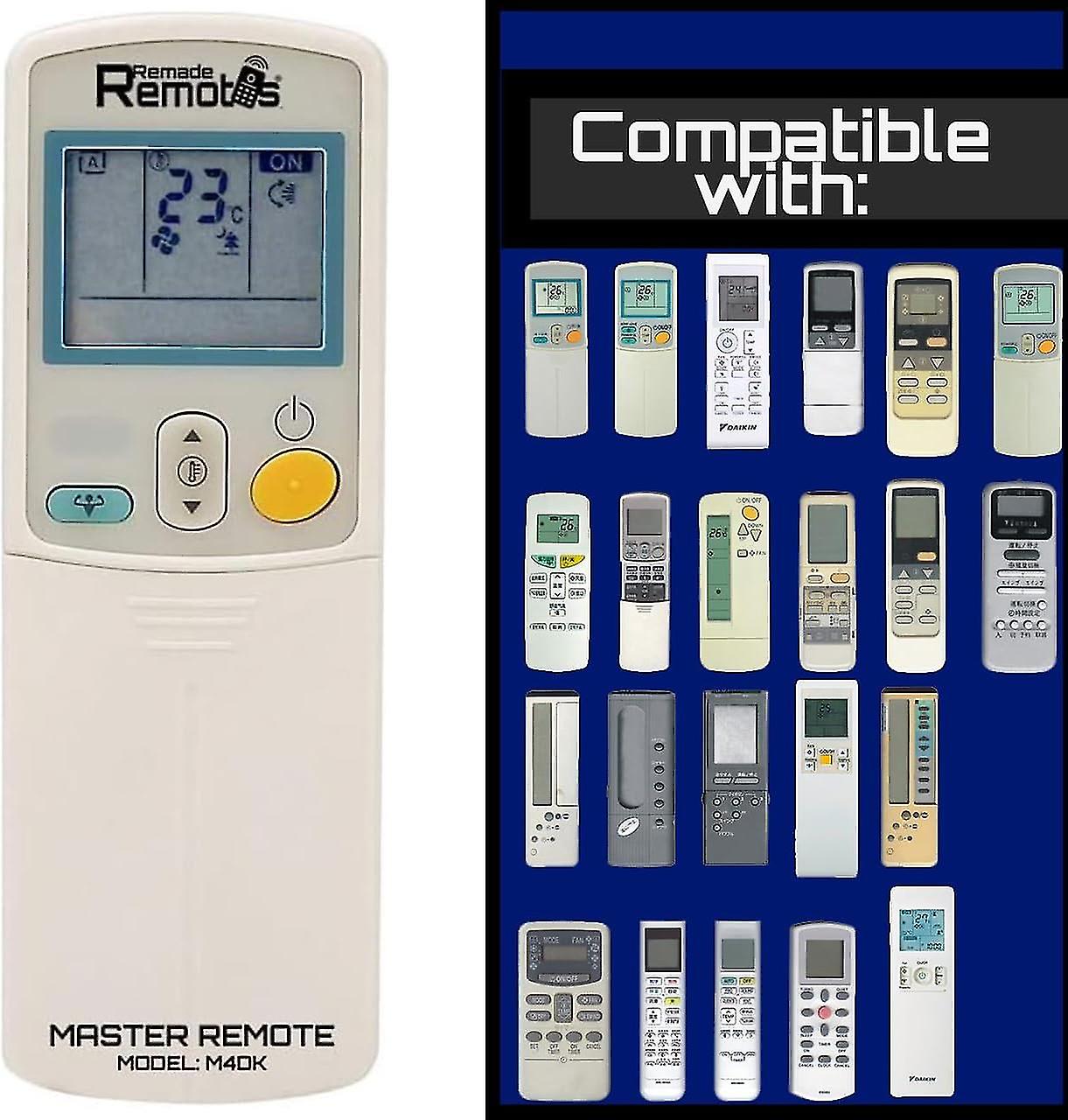 Master Replacement Universal Air Conditioner Remote Control Made for Daikin Air Cons only (Celsius Display ONLY)