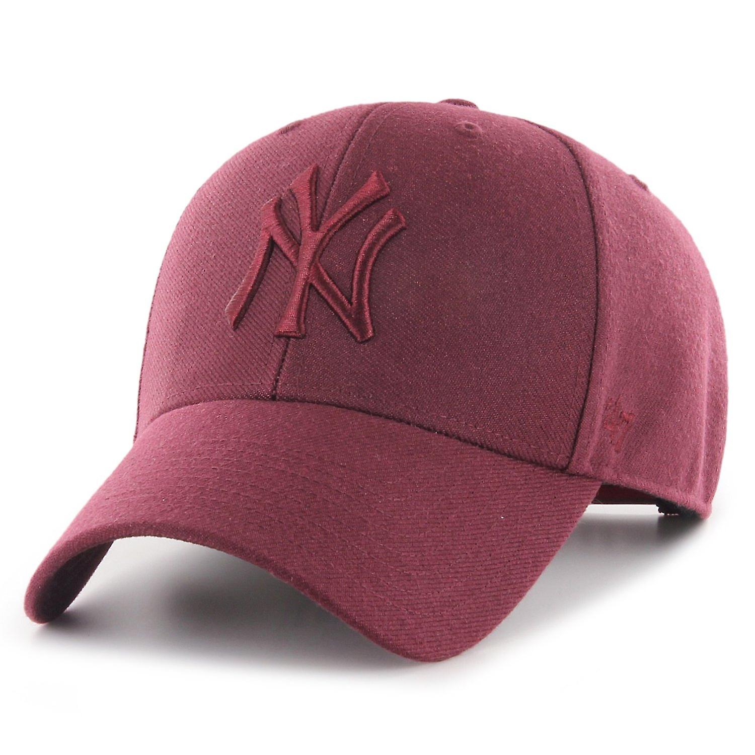 47 品牌 Snapback 帽子 - MLB 纽约洋基队深栗色