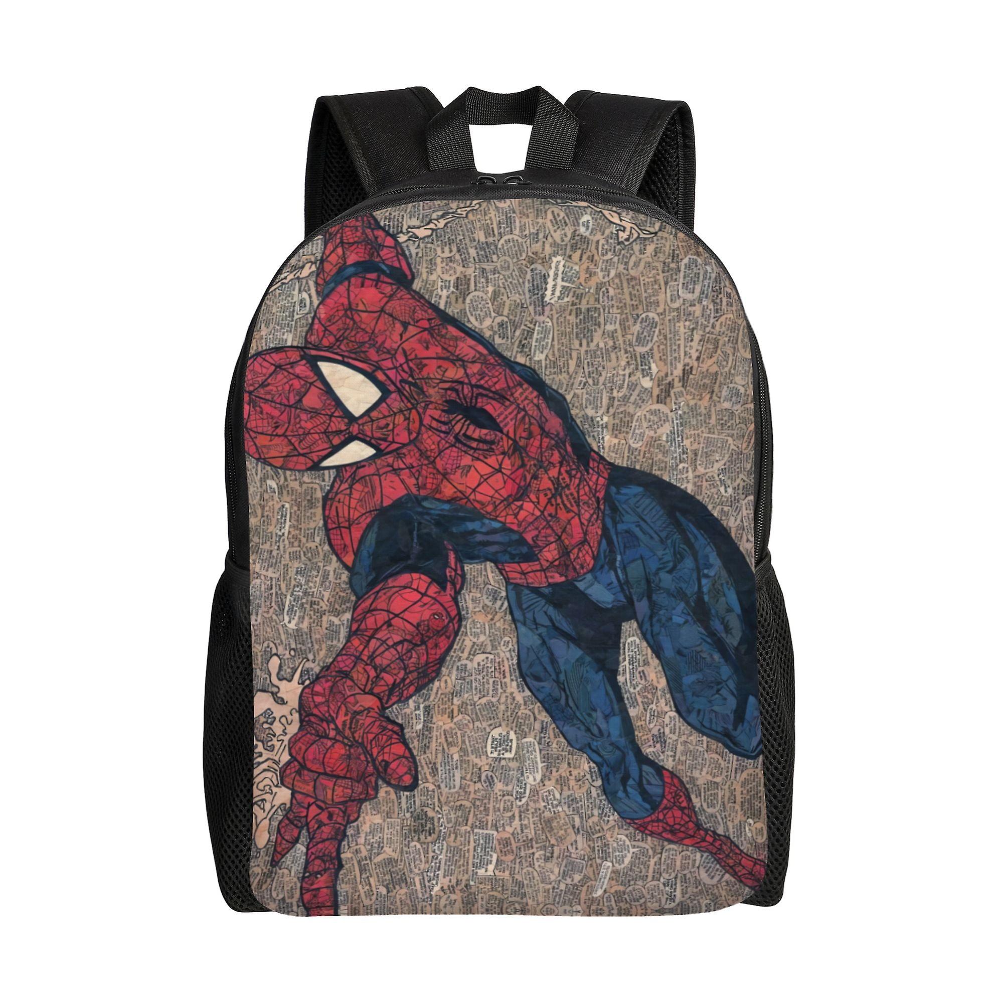 Spider Man Backpack, Adult Kids Simple Lightweight Casual Backpack for Children Student, Travel Backpack Laptop Backpack for College Work Camping