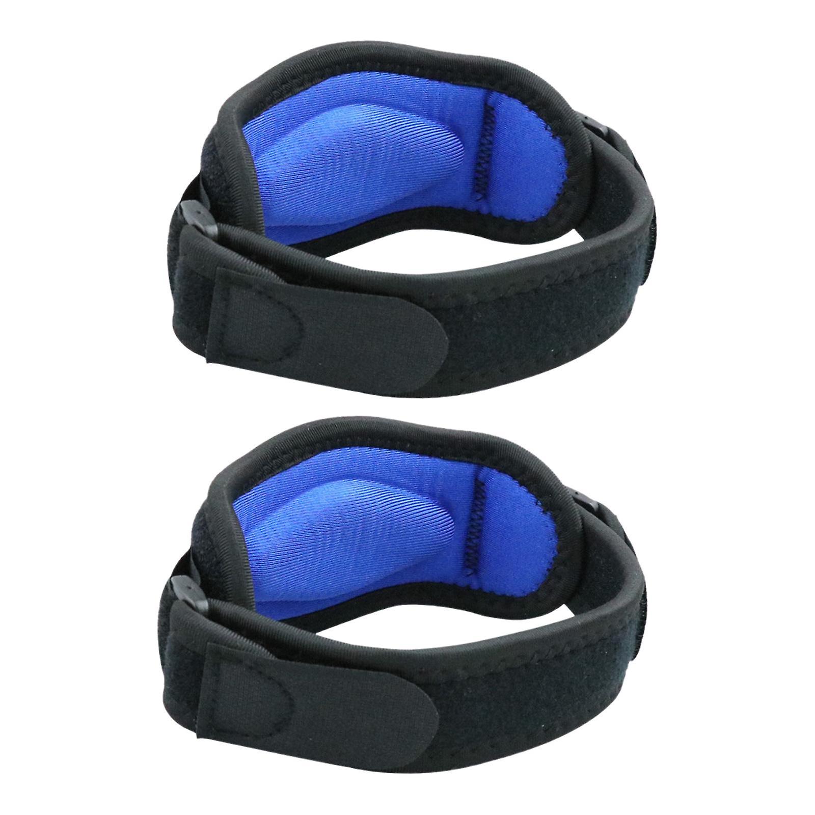 2 Pieces Breathable Patella Strap Adjustable Squats Patella Stabilizer Strap EVA