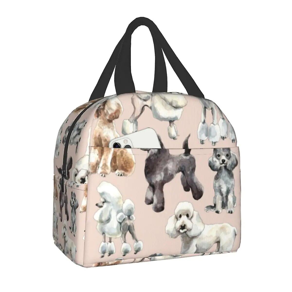 Custom Shih Tzu Dog Flowers Pattern Lunch Bag Men Women Thermal Cooler Insulated Lunch Boxes For Student School