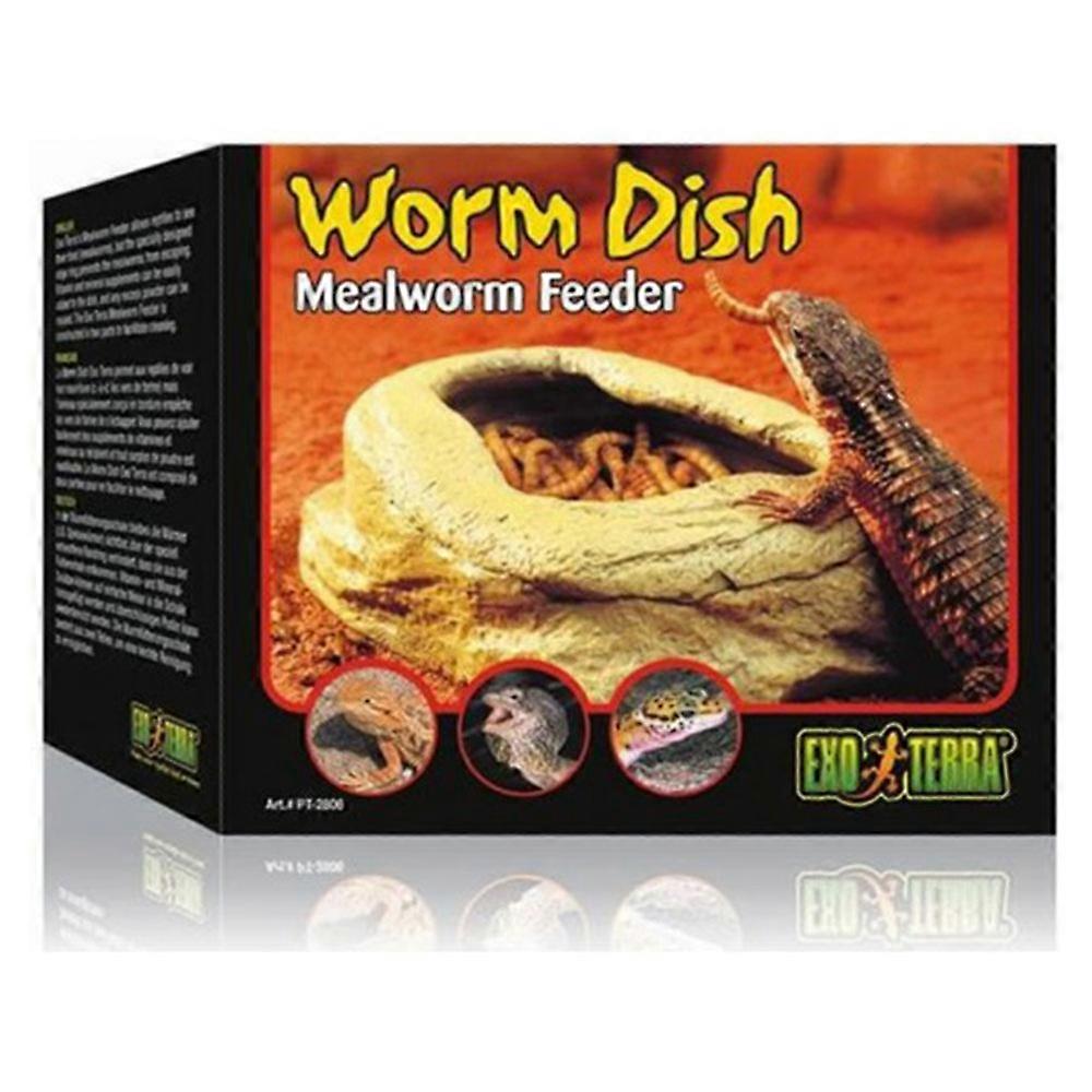 高品质 Exo Terrarium 中蠕虫盘黄粉虫喂食器 1 件装