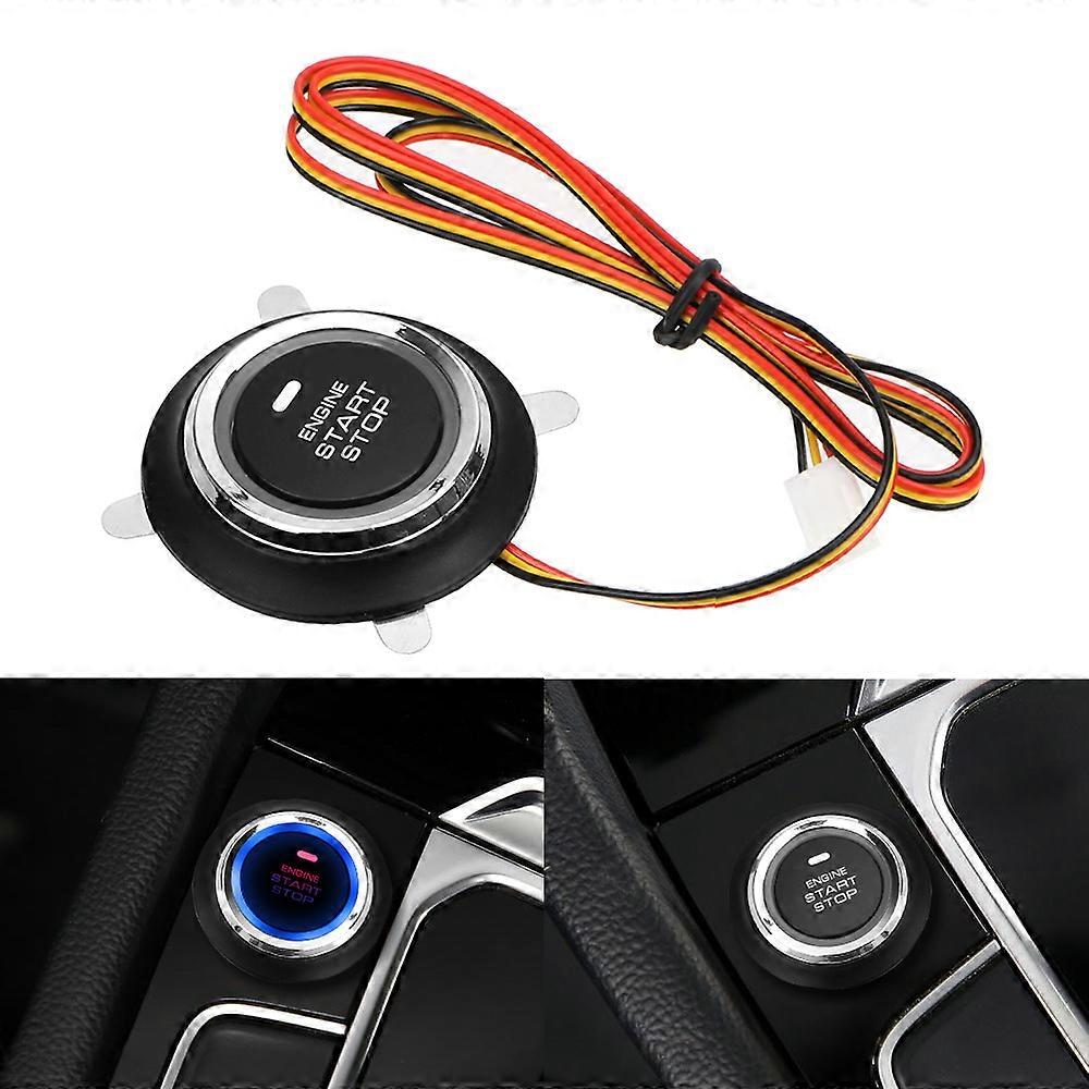 Universal Entry Car Key Systems Key blade Ignition Starter Switch less 12V Auto Replacement Auto  Engine Start Stop Push Button