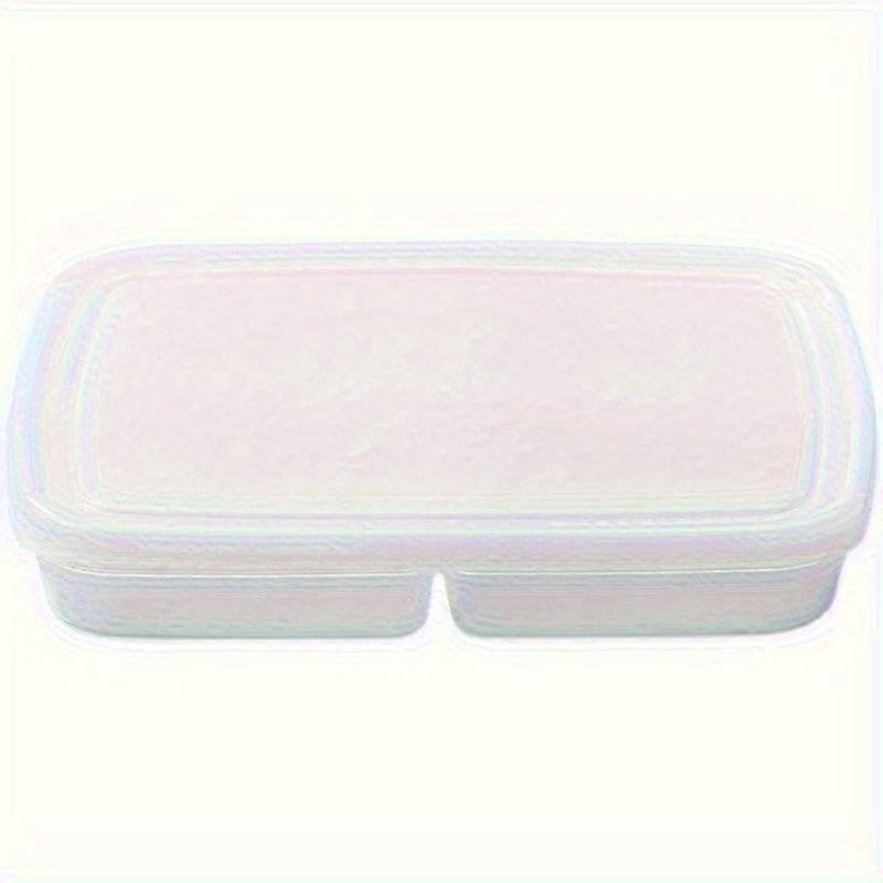 4-Compartment Portable Food Storage Container - Freshness Preserving Organizer For Fruits, Vegetables & Meats - Ideal For Refrigerator & Freezer