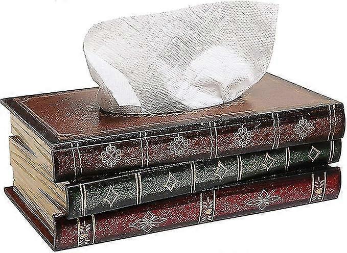 American Creative Wooden Paper Box, Cosmetic Tissue Box, Cosmetic Box, Suitable For Home, Office, Car, 25x14x10 Cm