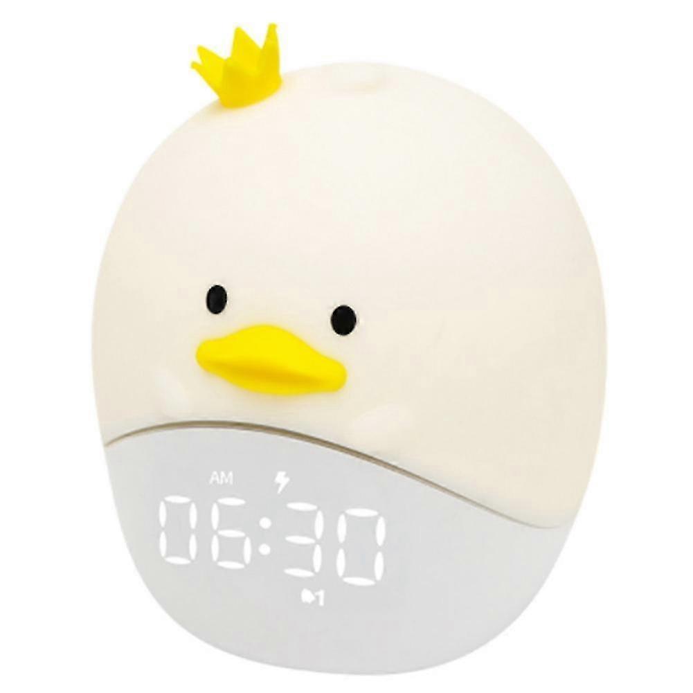 Little Duck Sveglia Studente LED Digitale Comodino Camera Da Letto Per Bambini Studio Cartone Animato USB Orologio Elettronico-B3_Dec