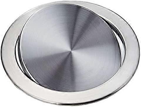 Stål soplock med fällbart lock, sopskydd, inbyggt balanserat svängbart soplock för köksbänkskivor