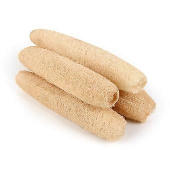 Naturlig Loofahs Svamp Miljøvennlig Loofah Økologisk Eksfolierende Dusj Luffa Ekte Body Scrubbers Hud Ansikt Tilbake Bad Loofa for Menn Kvinner Voksne - 6 Pai