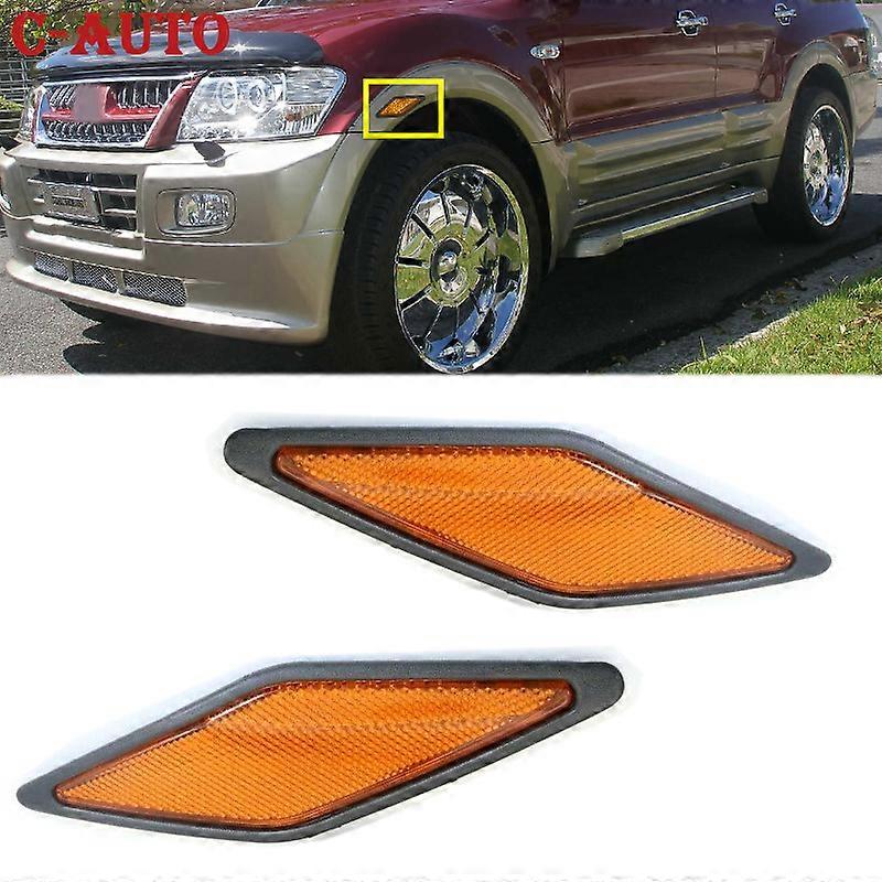 Left Right Front Bumper Side Reflector Indicator Lamp Turn Signal MR495067 MR495068 For Mitsubishi Pajero Montero V75W 2000-2003