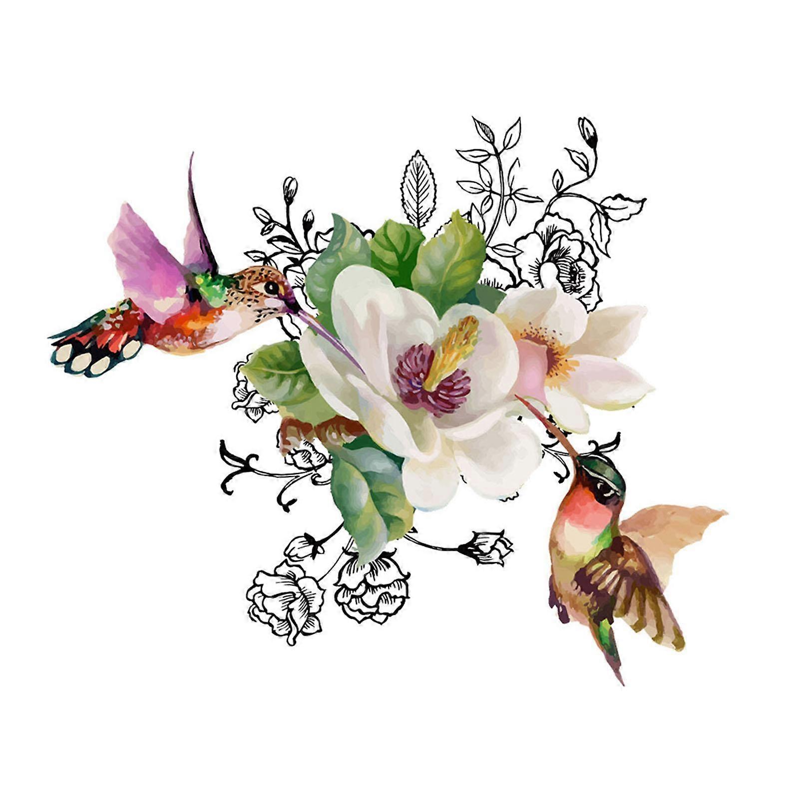 Kukat Lintutarra Irrotettava luova wc-tarra säiliön wc-tilaan