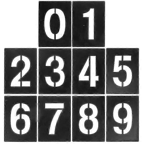 1 Set Number Stencil 0-9 Address Number Stencil Number Templates For Painting On
