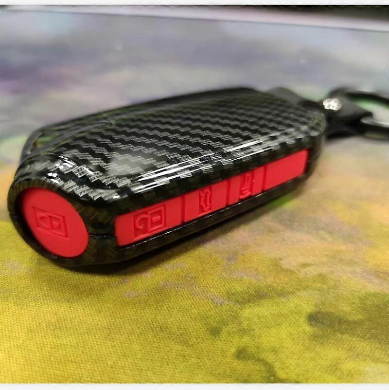 ABS Carbon Fiber Car Remote Fob Key Case Cover Shell For Kia Stinger GT CK K9 K900 2018 2019 2020 2021 Accessories Car Styling JOHX