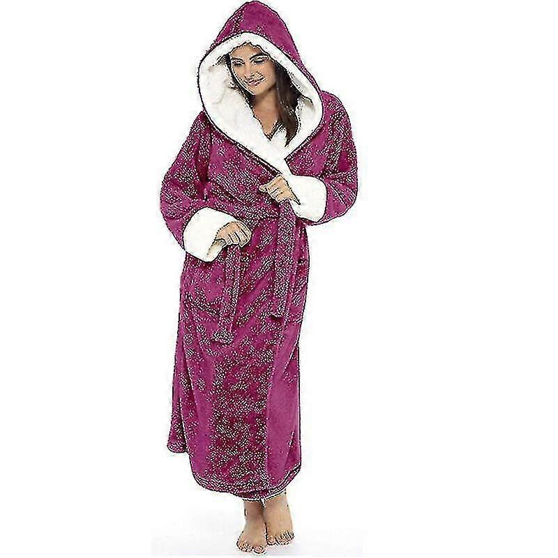 Accappatoio donna a maniche lunghe con cappuccio Tw