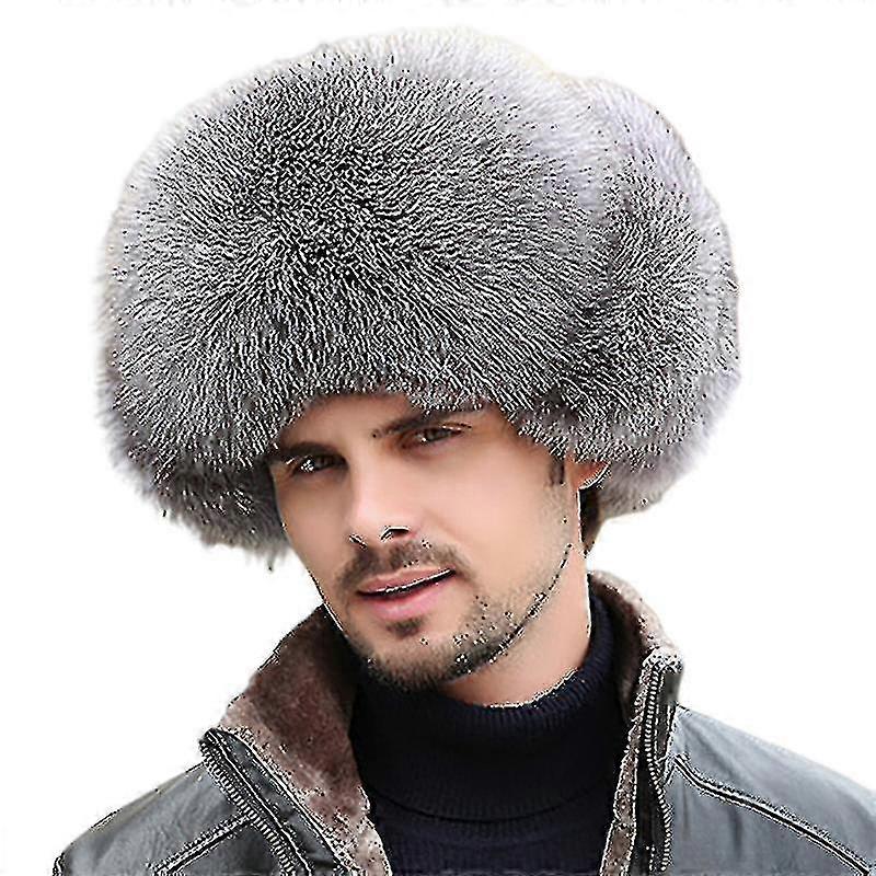 Läder Aviator Vinter Päls Hatt-YuJia