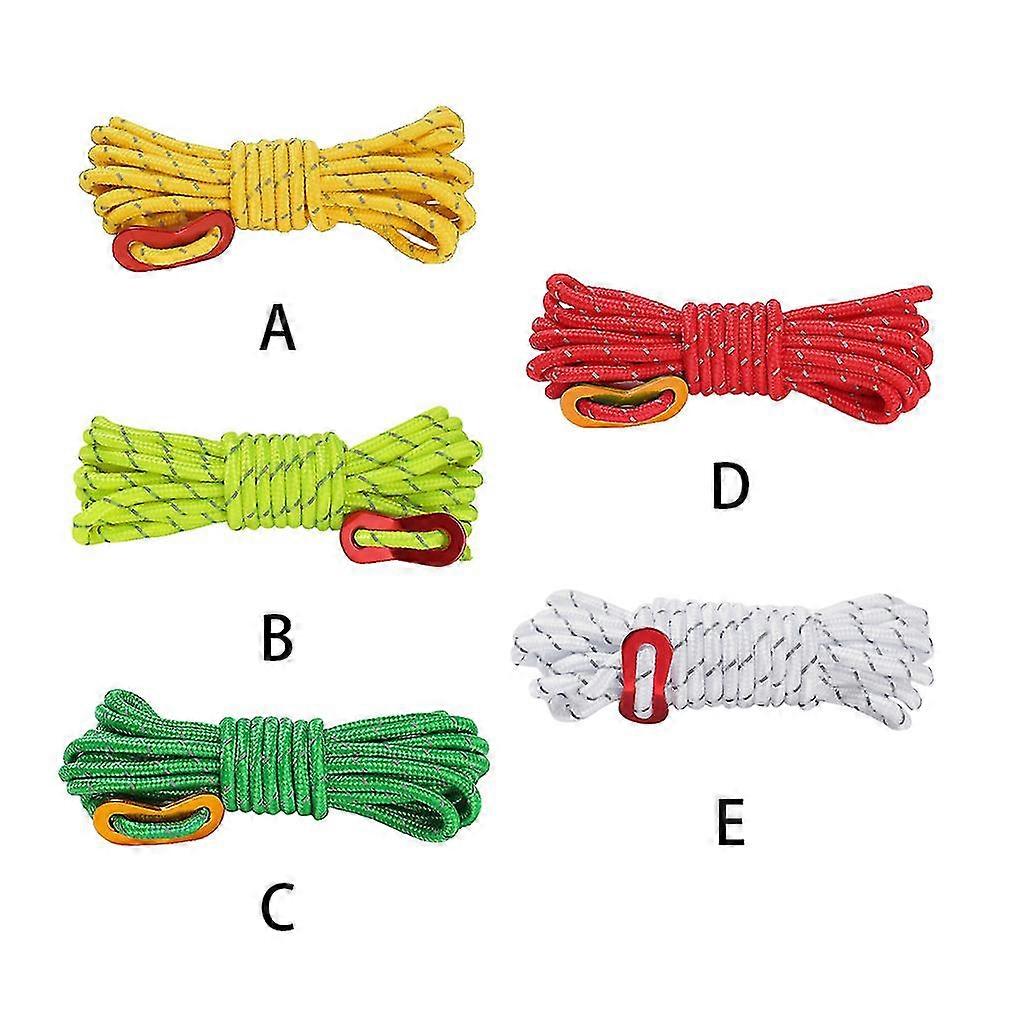 Reflective Guyline Tent Rope Umbrella Rope Rent Fixed Rope For Tent Tarp Canopy Shelter