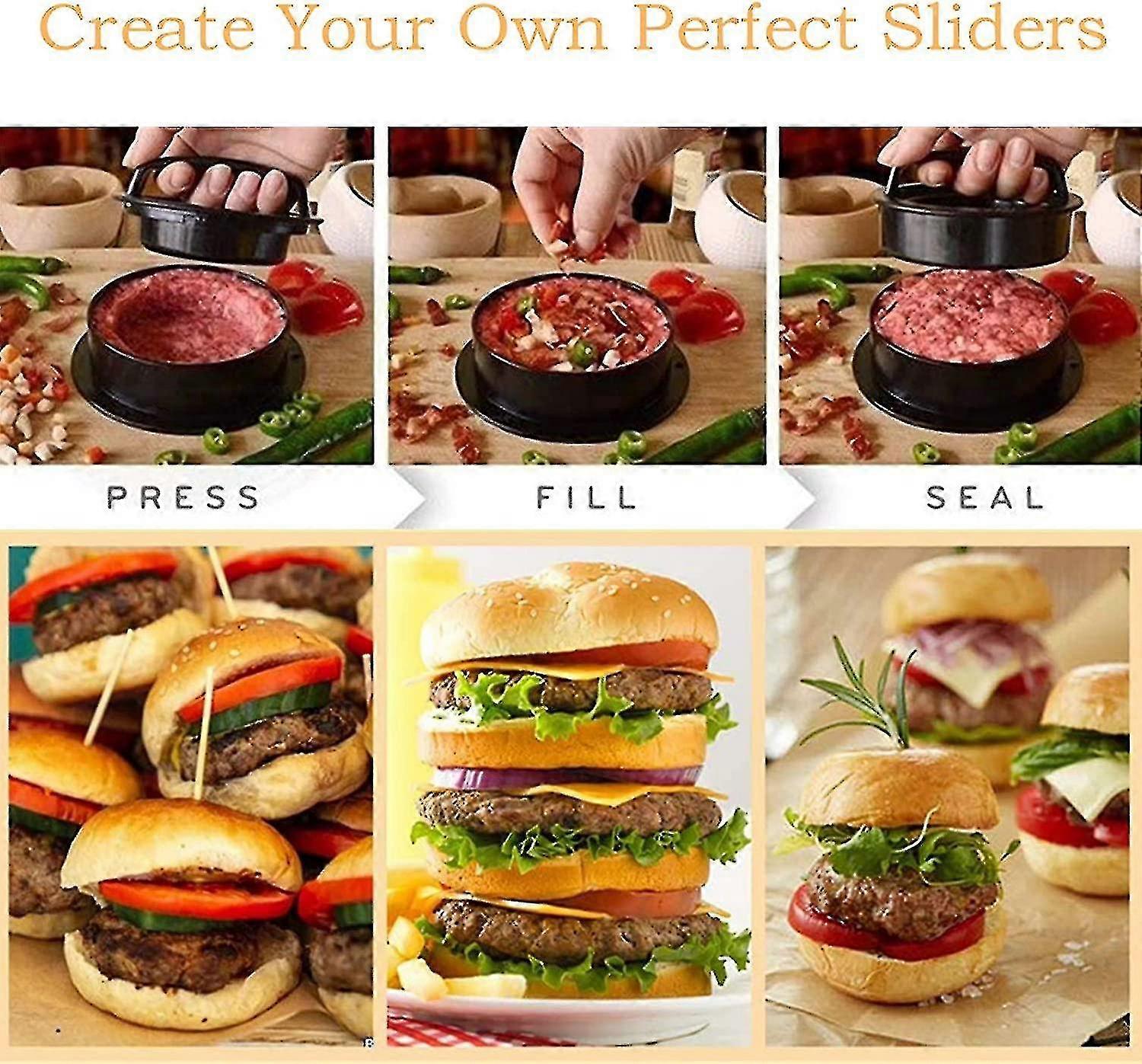 2024 3 In 1 Burger Patty Press Maker For Perfect Burger Patties