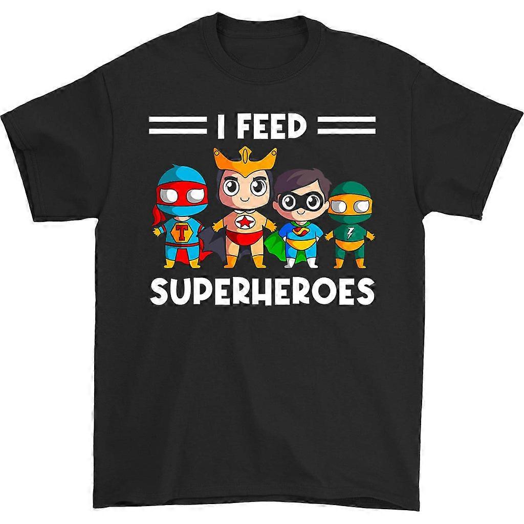 I Feed Superheroes T-shirt