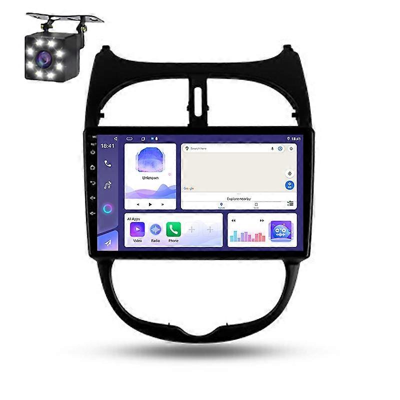Android Auto Multimedia For Peugeot 206 1998 - 2012 Radio Wireless Carplay Navigation GPS