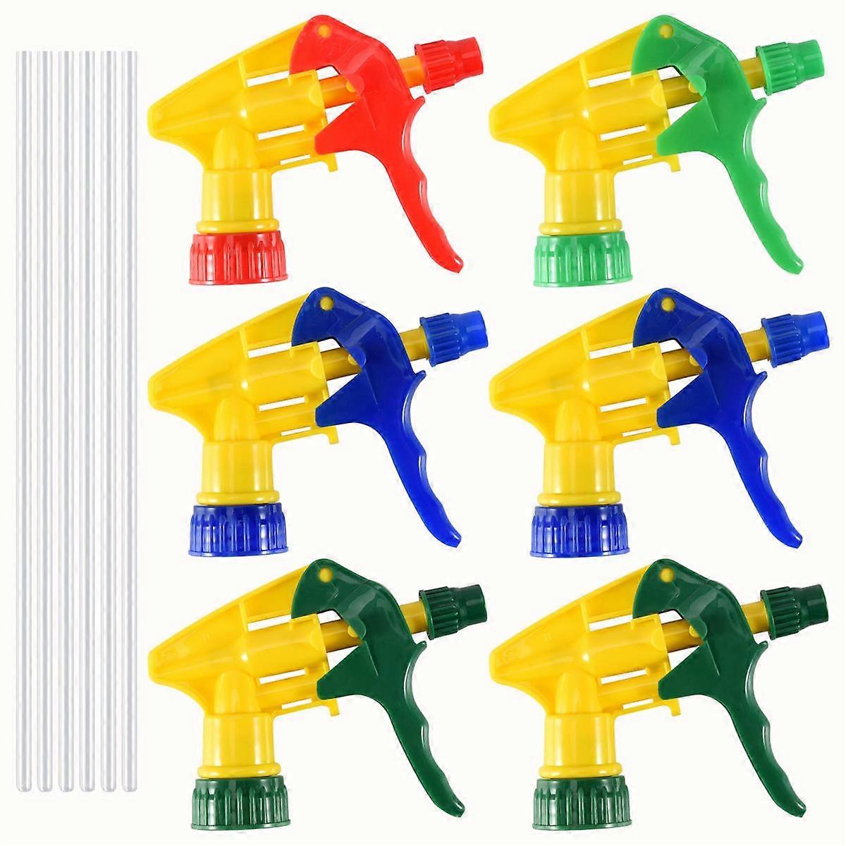 6 Pcs Heavy Duty Chemical Trigger Bottle Nozzle