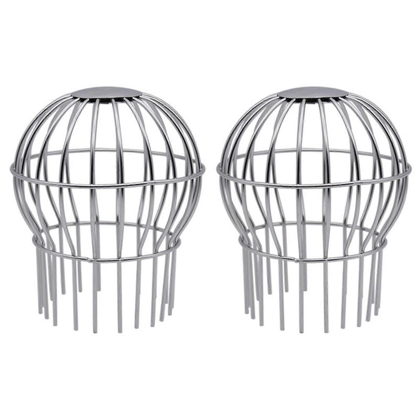 2X Drain Outdoor Roof Anti - Blocking Line Cap Round Net Cover Drainage Floor Line Leak Gutter Guar