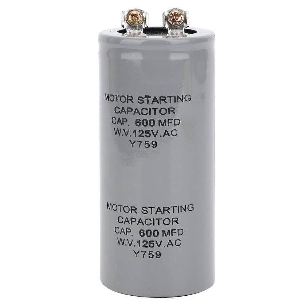 مكثف بدء تشغيل المحرك CD60 600MFD 125VAC ، مكثف مضخة المياه ، مكثف تشغيل محرك الموصلية الكهربائية العالية
