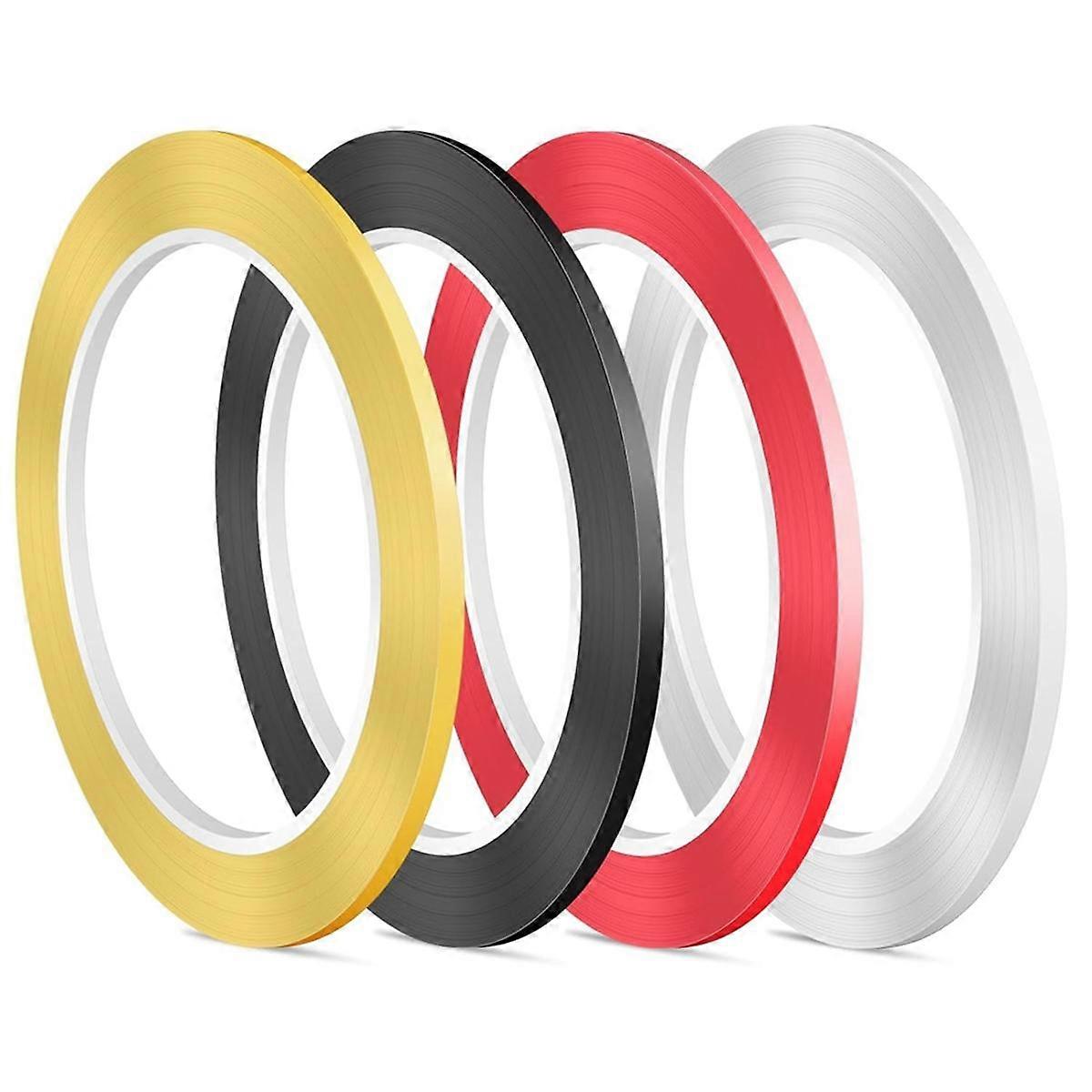 4 Rolls Dry Erase Board Tape Lines, 1/8in X 216ft Thin Whiteboard Tape, Self Adhesive Chart Line Ta