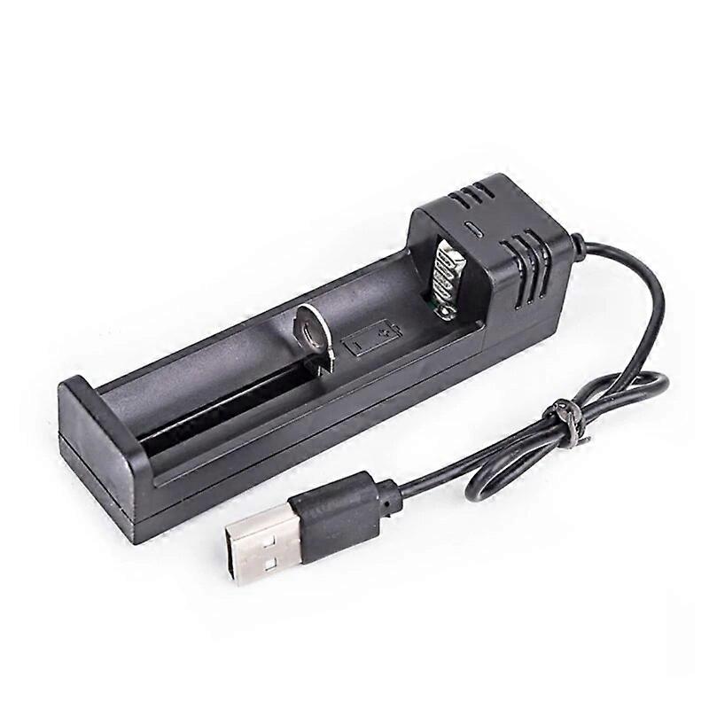 1 Slot for 18650 Battery Charger Support Short Circuit LED Indicator Battery Charging Holder Rechargeable
