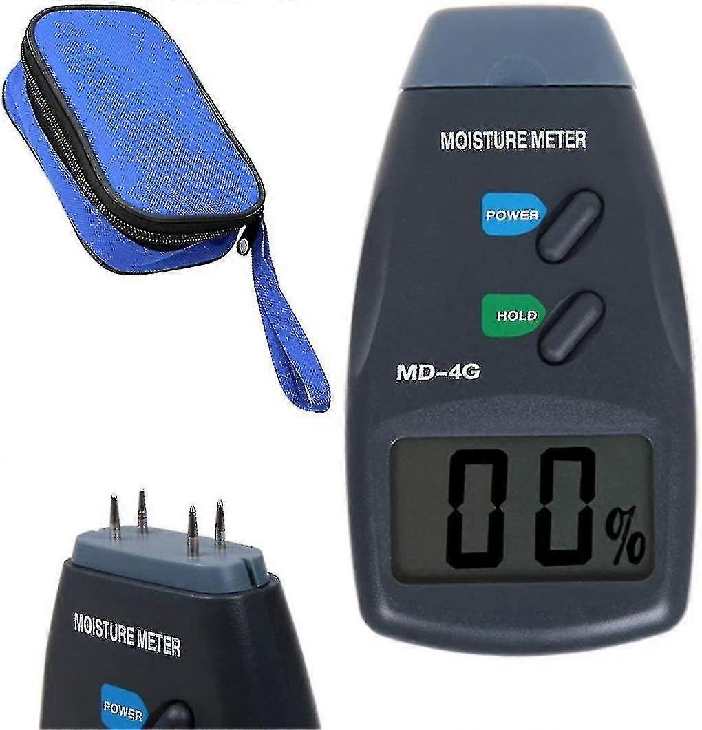 4-pin Lcd Display Wood Moisture Meter Digital Moisture Tester Moisture Detector Wood Moisture Detector Wall Plaster