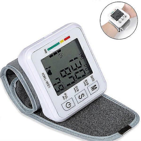 Automatic Wrist Blood Pressure Monitor with Large Backlit Cuff