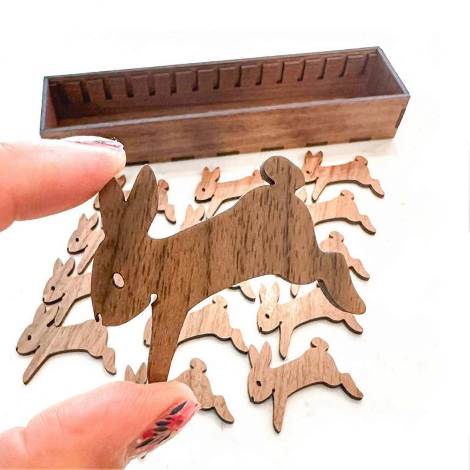 Wooden Animal-Bobbin Set Innovative Threads String Winding Coils Plate Spool for Sewing Machine Thread Holder
