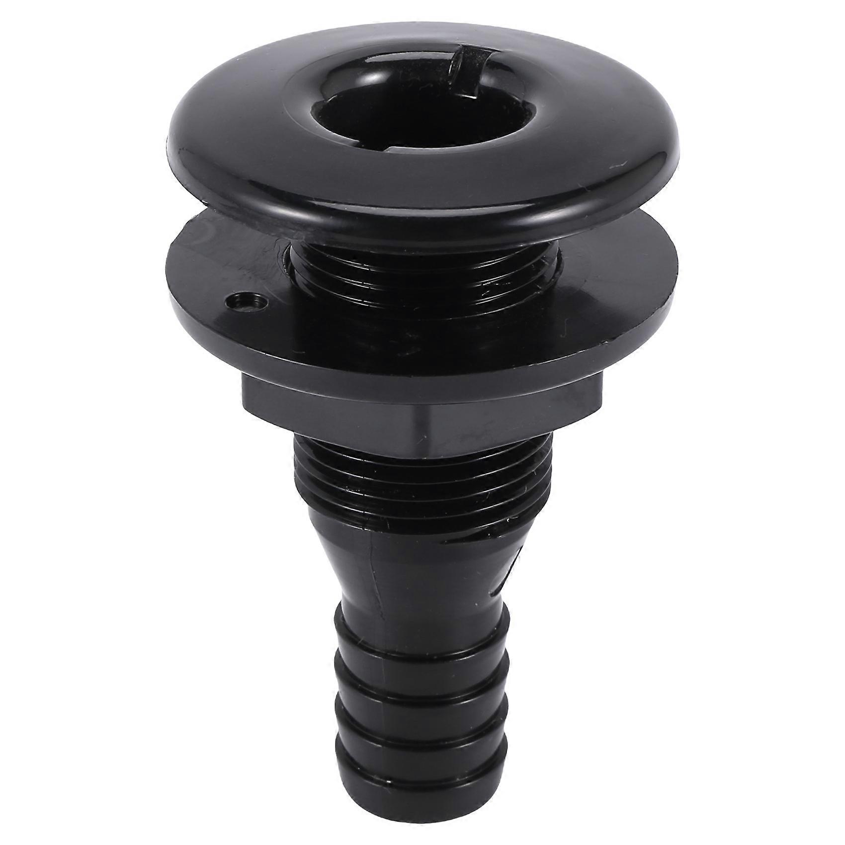 3/4 Inch Hose Plastic Thru-Hull Bilge Fitting Bilge Pump Drain Vent Hose Fitting for Boats Marine Y