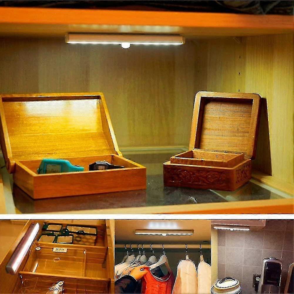 Stick-on Anywhere Portable Little Light Wireless Led Under Cabinet Lights 10-led Motion Sensor Activated Night Light Hs