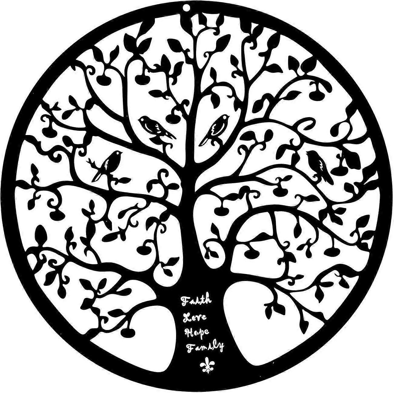Metal Wall Art, Tree Of Life Metal Tree Wall Art, Family Tree Wall