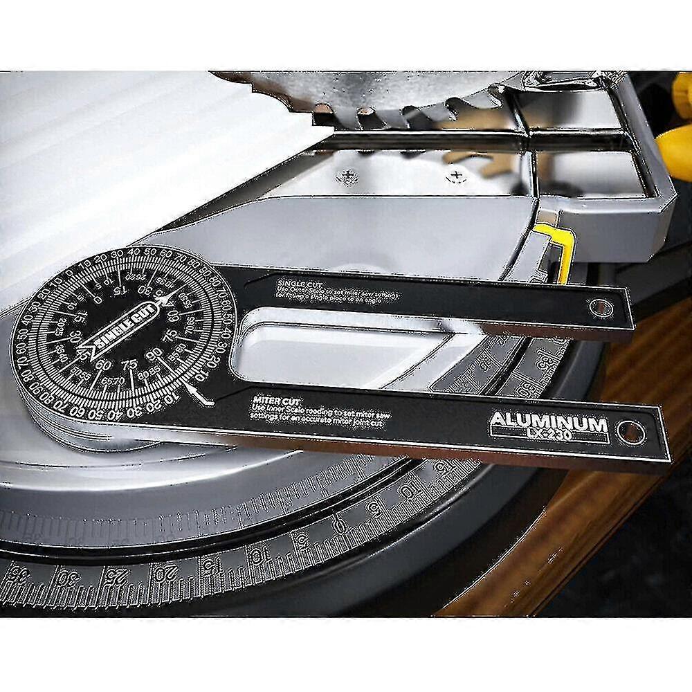 360 Aluminum Miter Saw Protractor Angle Finder For Woodworking Measuring Tool