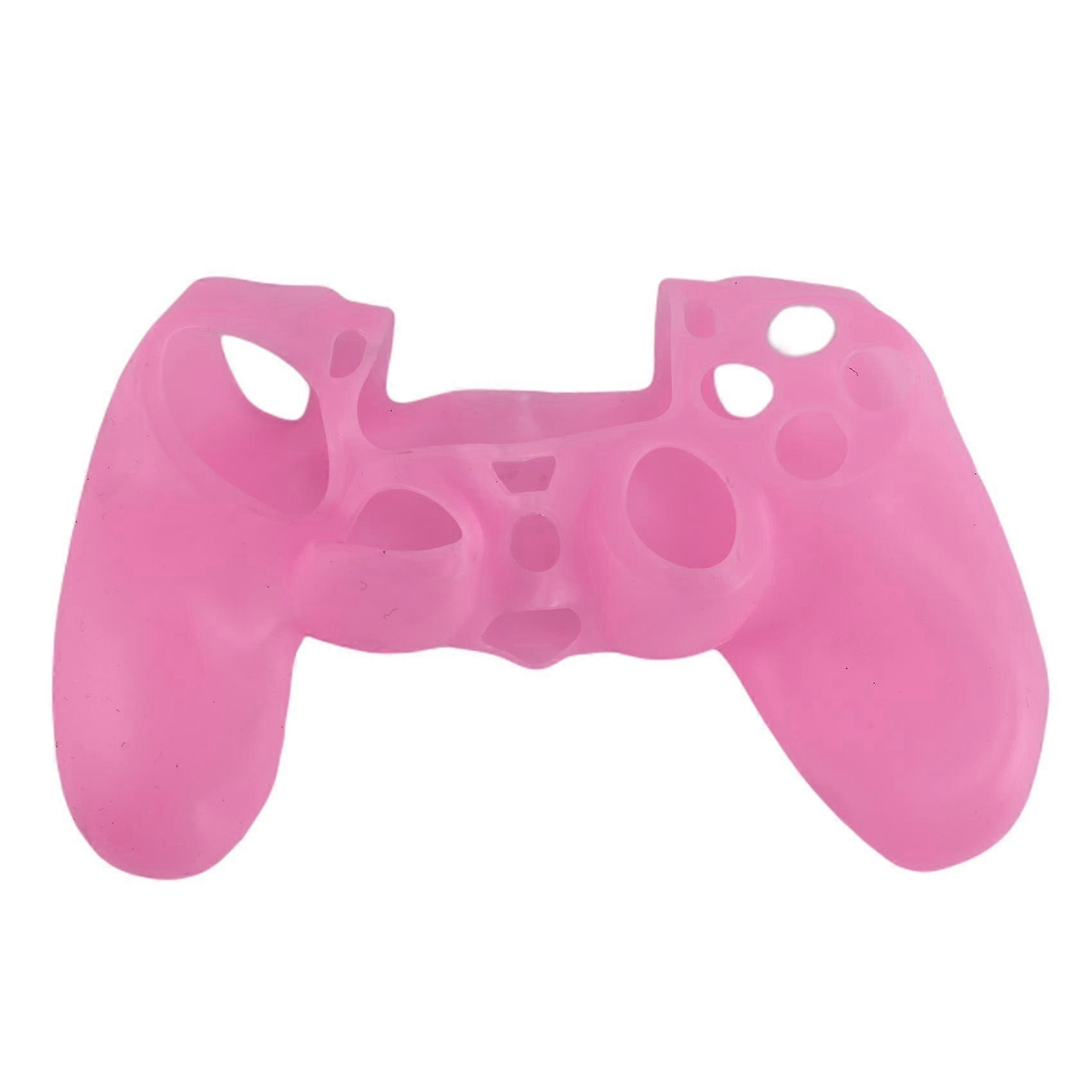 Soft Silicone Gel Protective Skin Cover Case For Ps4 Controller Pink