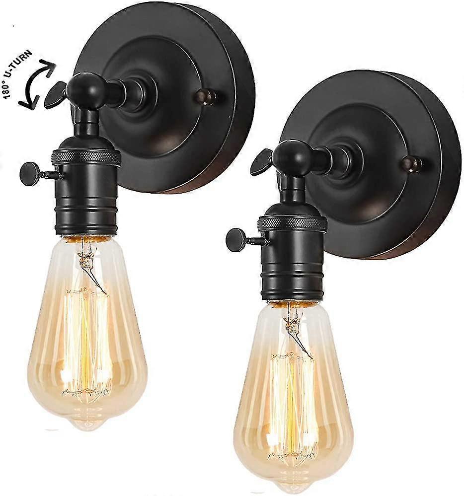 Swing Arm Wall Sconces 2 Pack- Rustic Industrial