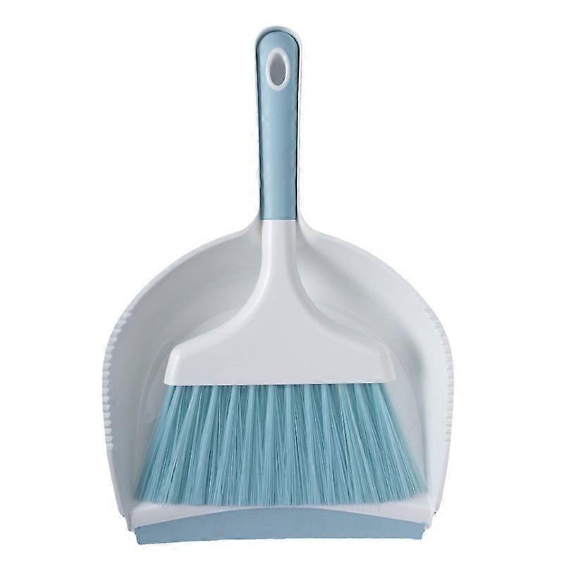 2pcsMini Dustpan and Brush Set, Blue and White
