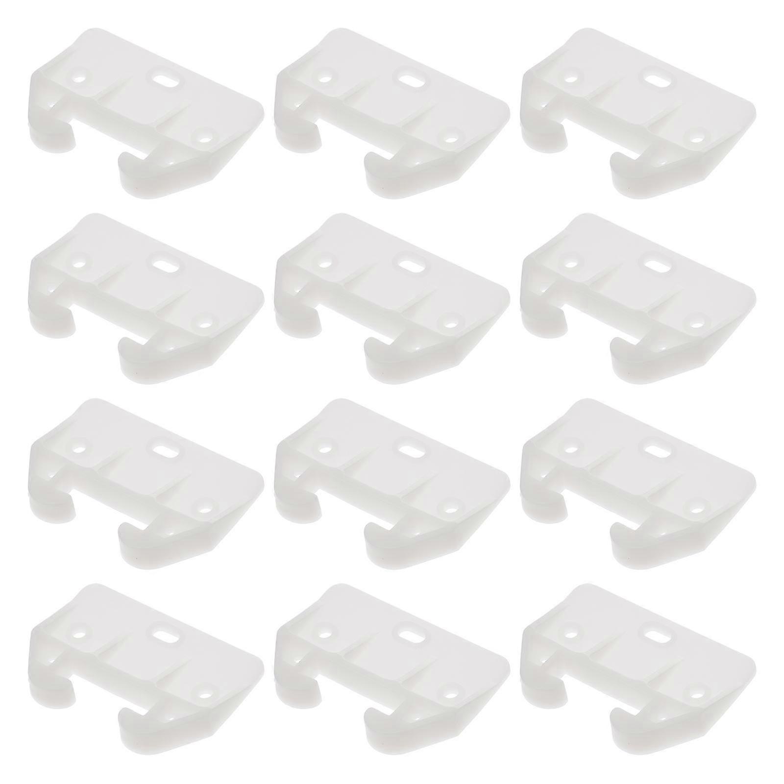 12 Pcs Cabinet Drawer Slides Plastic Track Guides Slides Cabinets Drawer Slides Plastic Drawer Track Guides Dressers Drawer