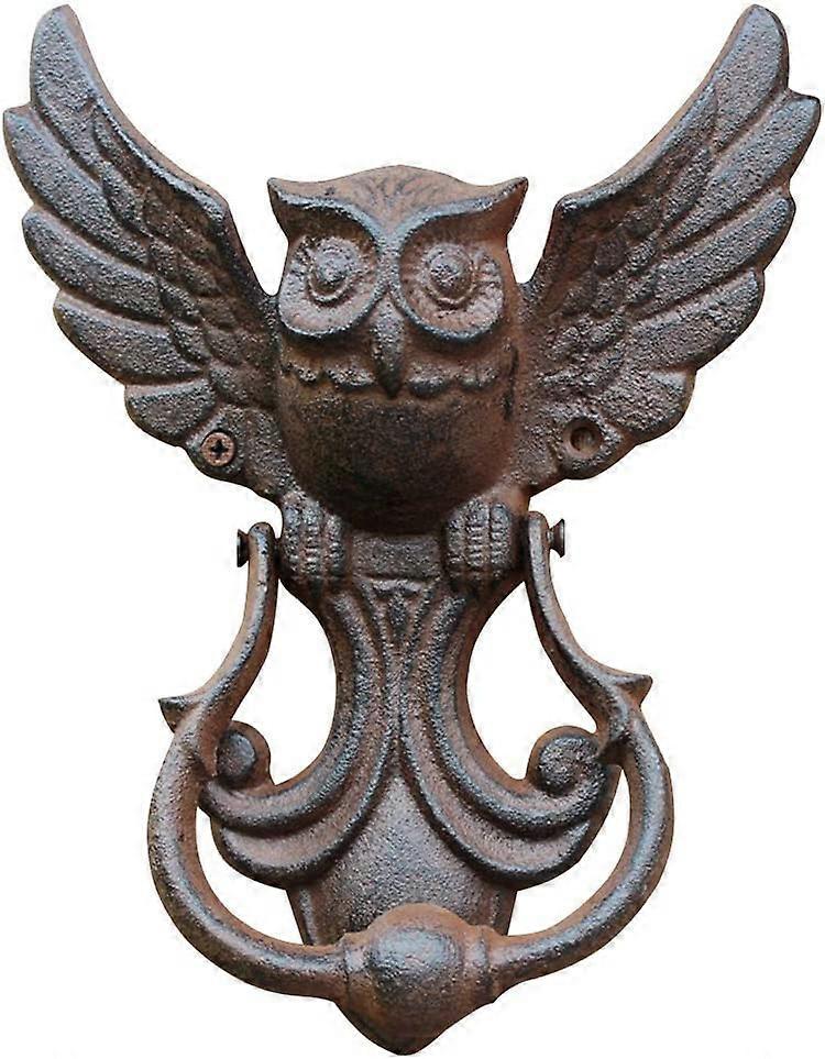 Støbejerns dørhammer - Ugle