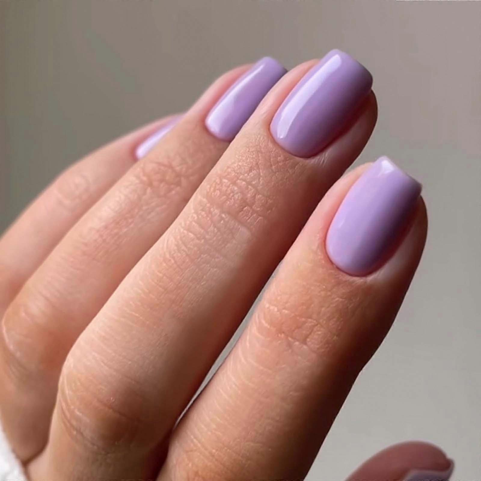 Press-on Short Nails Press-on Short False Nails With Nail Glue Reusable Glue-on Nails 12 Sizes 2ml