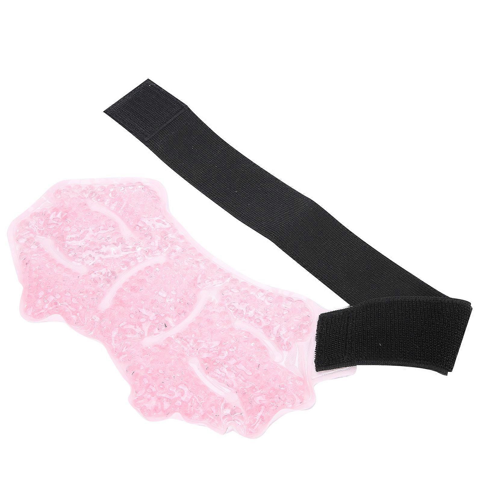 Gel Bead Ice Pack Reusable Cold Hot Compress Pain Relief Flexible Ice Pack for Back Shoulder KneePink
