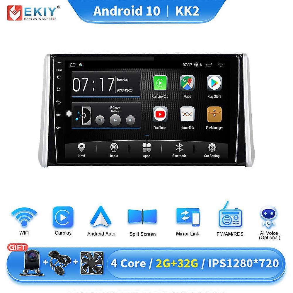 Android 10 For Toyota RAV4 XA50 2018 - 2020 Car Radio Carplay Multimedia Video Player DSP Navigation Stereo
