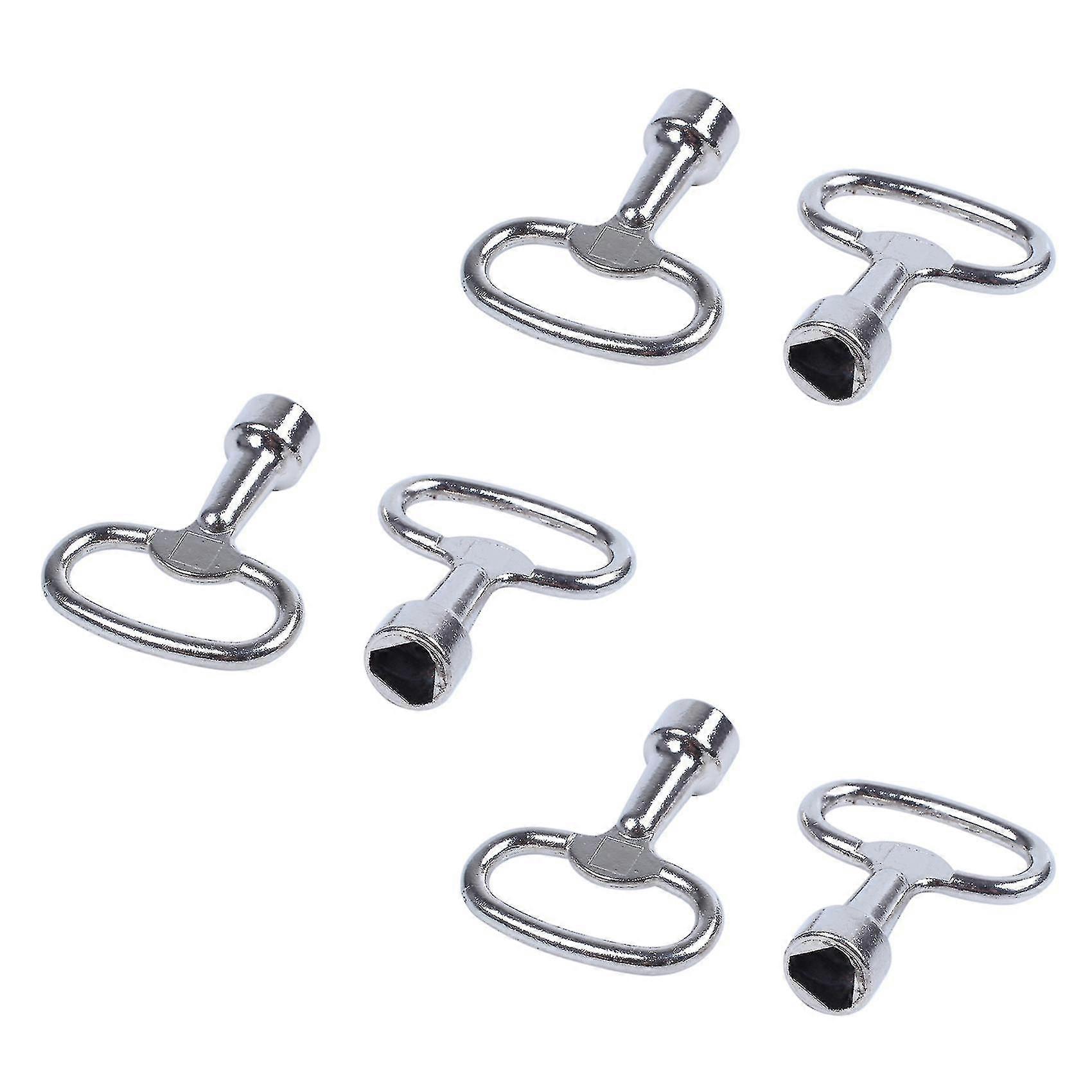 6x Key Slot For Bolt Triple-cornered Triangular Metal Panel 8 Mm