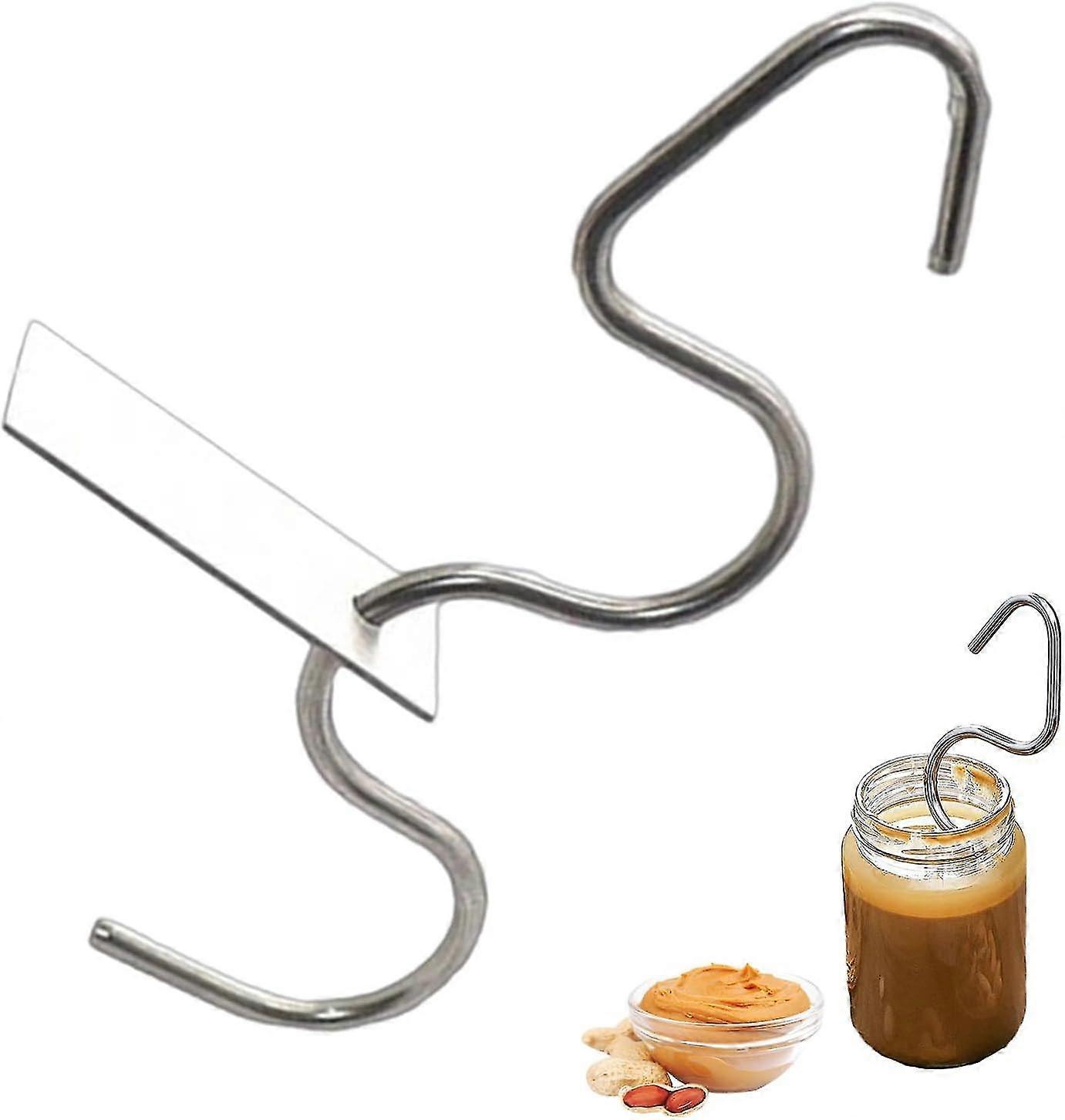 Peanut Butter Stirrer Stainless Steel Mixer Gadgets Stirrer And Scraper For Mixing Various Butter Peanut Almond Nut Butter Stirrer Chumian