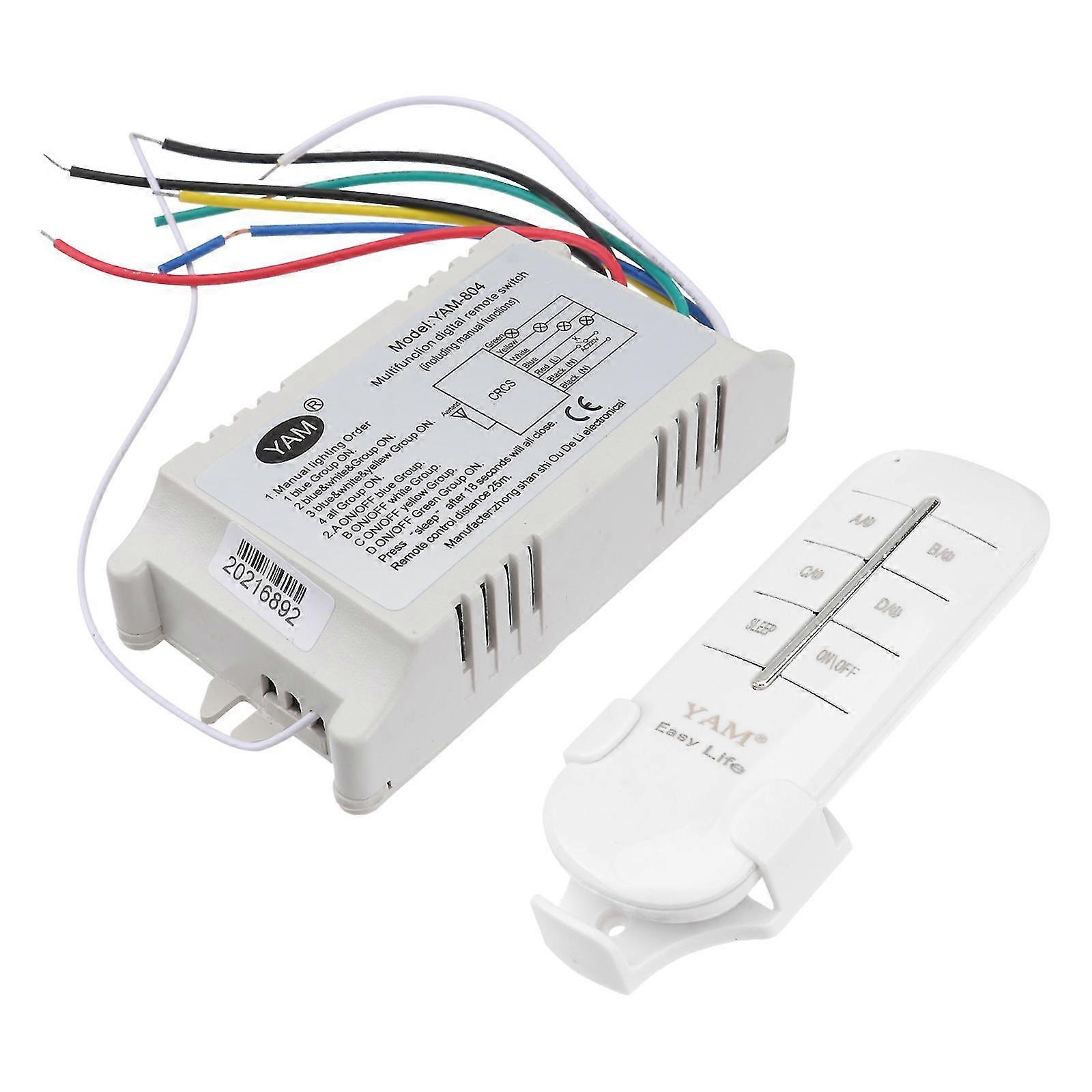 Ac 200-240v 4-way Off/on Switch With white