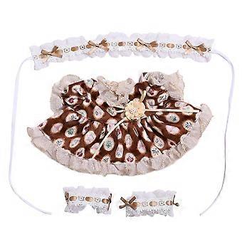 Pluche Doll's Clothes Dress up Kledingstuk voor Pop voor Gift 14,96 inch Poppen Kids Brown