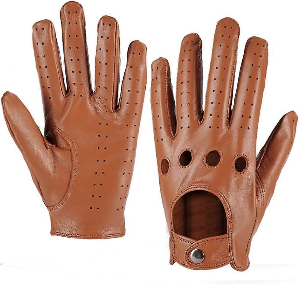 Herren Touchscreen Ungefütterte Leder-Fahrhandschuhe