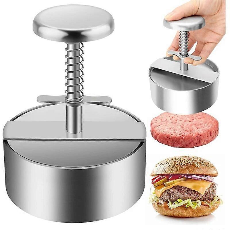 Χάμπουργκερ Τύπου Burger Patty Maker 304 Χειροκίνητο καλούπι Τύπου μπιφτεκιών χοιρινού κρέατος από ανοξείδωτο χάλυβα για εργαλείο κρέατος σχάρας