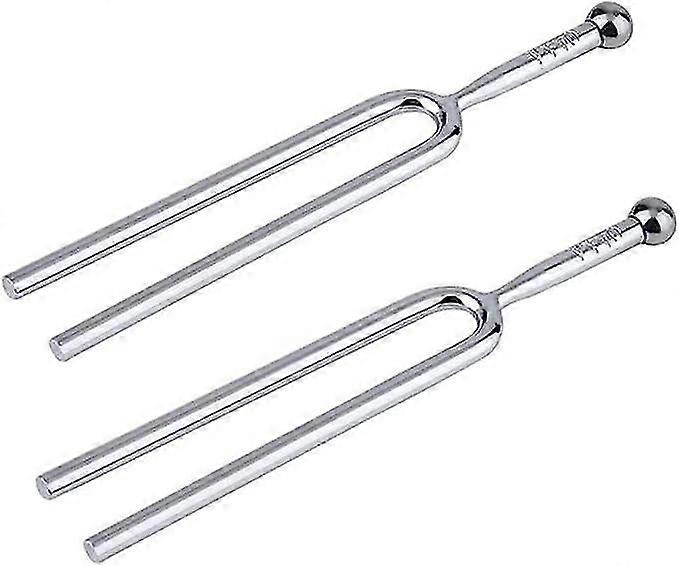 2 stk A440 stemmegaffel i rustfritt stål En 440Hz gitartuner