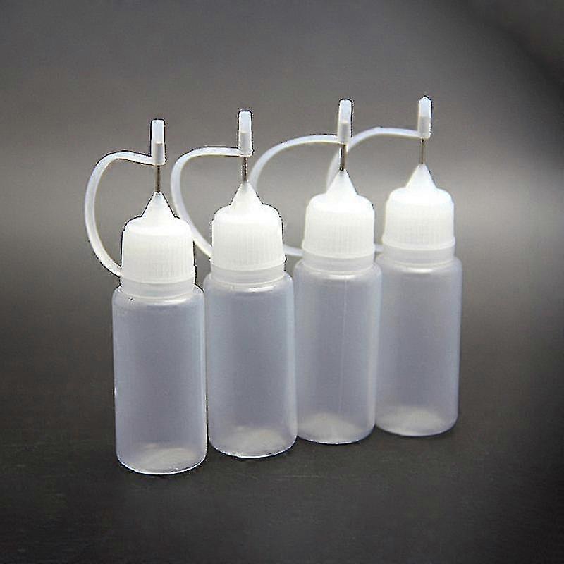 Lengthened Needle Tube Bottle 10ml Glue Dropper Adhesive Tip Oiling Bottle Soft Refillable